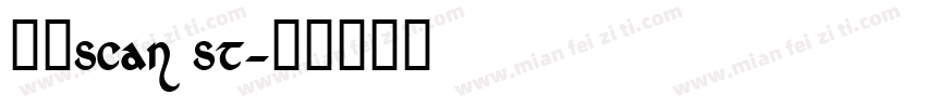微信scan st字体转换